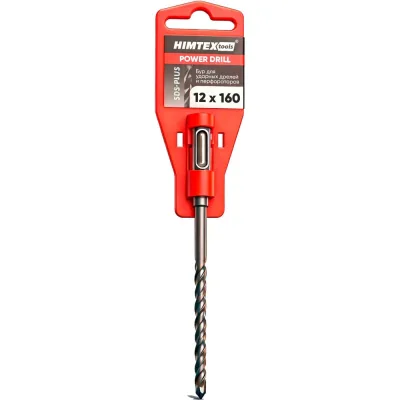 Бур для ударных дрелей и перфораторов HIMTEX SDS-PLUS (2 резца) tools 12х160 12160SPLUS2C
