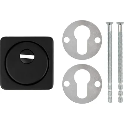Броненакладка врезная PALIDORE 030-080-C-R BLACK, черный 98761625