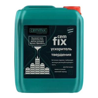 Добавка ускоритель твердения Cemmix CemFix 5 л