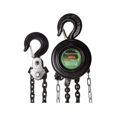 Механическая подвесная лебедка Rockforce с фиксацией цепи натяжения, 1.5 т,  RF-TRC9015(16936)