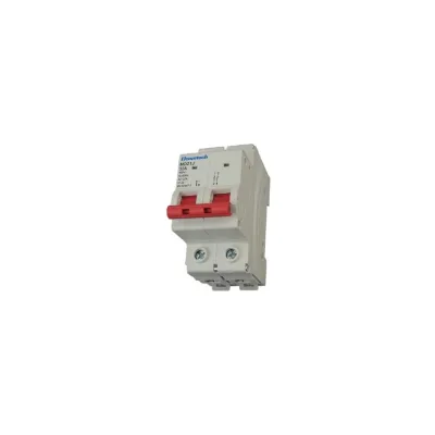 Выключатель модульный ELCOMTECH MD21J-2T32AC Выключатель нагрузки 2P 32A 2х модуль УТ-00039008