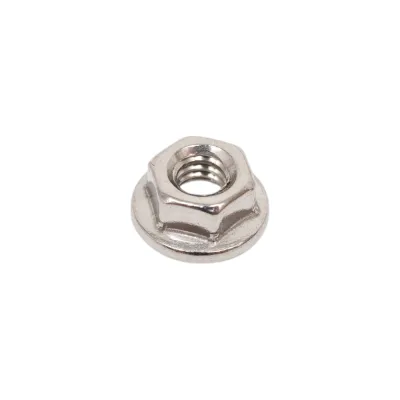Гайка шестигранная с фланцем с насечками DINFIX DIN 6923 А2 НЕРЖ M 4 (1 шт) 00-0004860