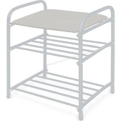 Банкетка Nika Б1-1 Б1-1/МС светло-серый/матовый серый