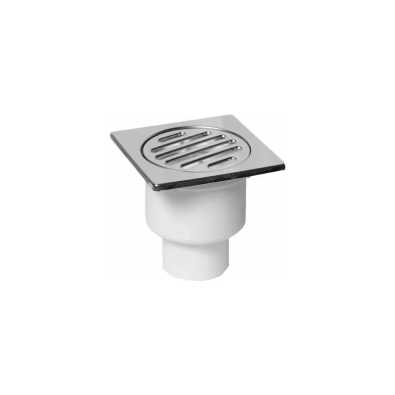Трап McAlpine пластиковый, D50-10x10 прямой (решетка нерж.) MRFG4V