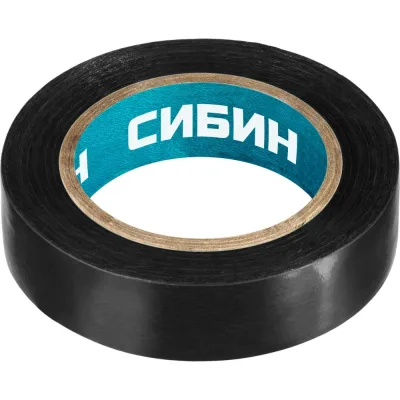 ПВХ изолента СИБИН 10м х 15мм, черная 1235-2