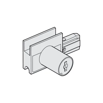 Замок для раздвижной системы Hafele Slido Design 25 IF G, 1 цилиндр + 2 ключа 233.02.420