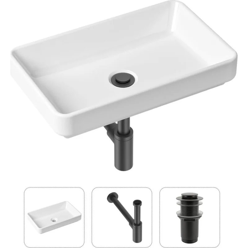 Накладная раковина для ванной Lavinia Boho Bathroom Sink Slim в комплекте 3 в 1 21520115