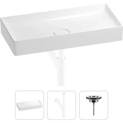 Раковина для ванной Wellsee Pure BY в наборе 3в1 201001270