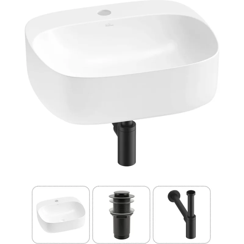 Набор Wellsee 3 в 1 Ideal накладная раковина 50x42 см 20214132R