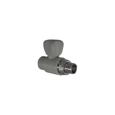 Кран шаровой для радиатора RTP D25х3/4 мм., прямой, серая 27863