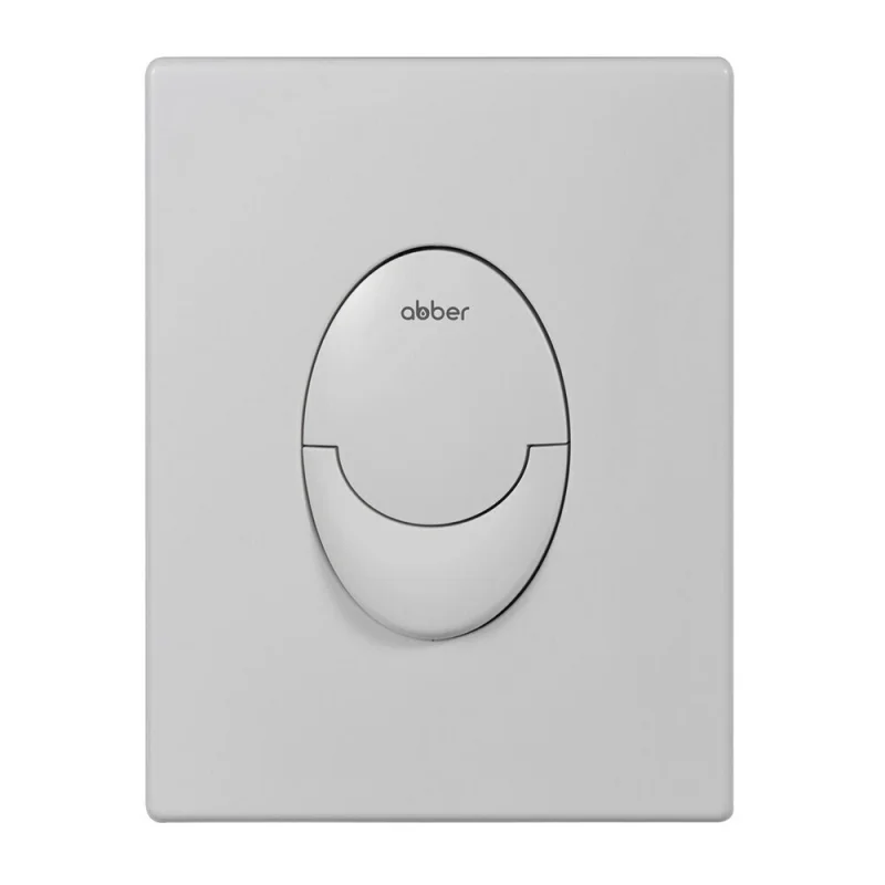 Клавиша смыва для инсталляций Abber пневматическая белая матовая (AC0125MW)