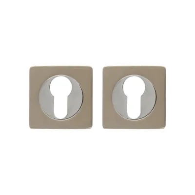 Декоративная накладка под цилиндр BASARA et 0601 sn/cp (white box, no logo, сатин/хром) 40075
