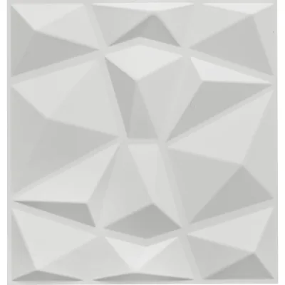 Комплект 3D-панелей LAKO DECOR 50-50 см, 10 шт, 1 мм, белый 101 LKD-PVC50-D094-MEGA10