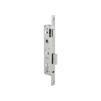 Корпус узкопрофильного замка с защёлкой KALE KILIT 153/P (25 mm) w/b (хром) 153P2500018 12631