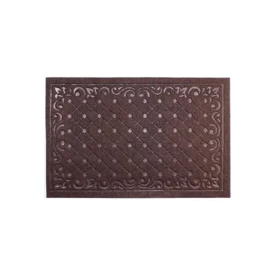 Влаговпитывающий коврик In'Loran с тиснением 60x90 см ХОЛЛ коричневый, арт. 130-692