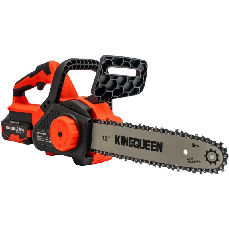 Пила цепная KINGQUEEN АКБ 12 дюймов в кейсе, Проф, KQ-G21-12CT