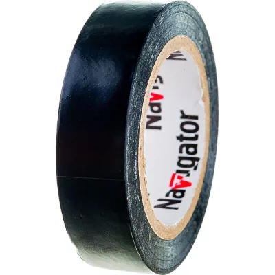 Изолента Navigator NIT-B15-10/BL черная 71229