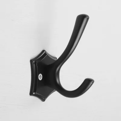 Мебельный крючок CAPPIO KMC009BL двухрожковый, цвет черный 9352490