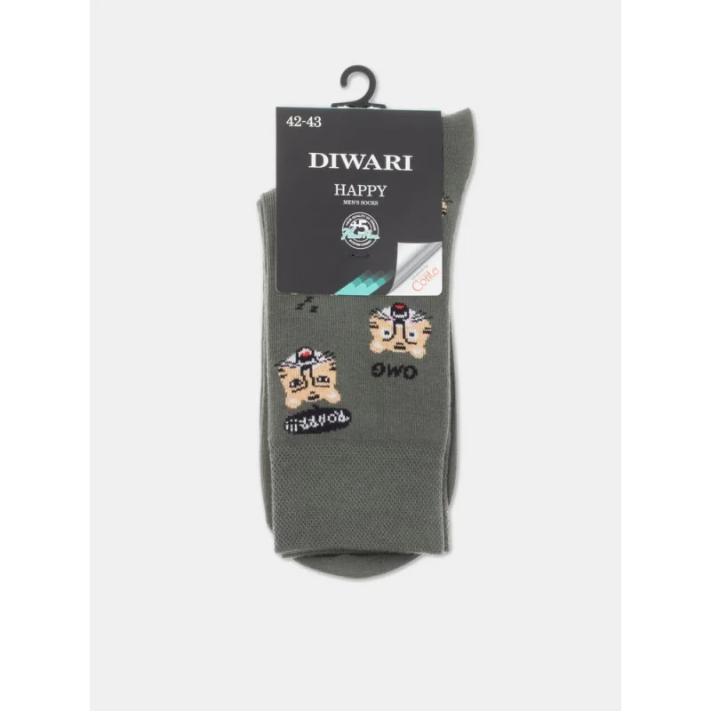 Мужские носки DIWARI HAPPY 17С-151СП, р.25, 657 хаки 1001330580020331657