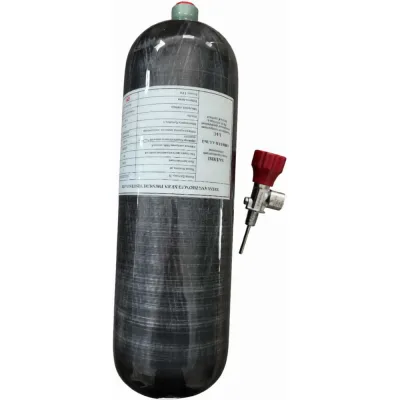 Баллон металлокомпозитный KEJIN CRPIII-144-6.8-30-Т (в комплекте с вентилем манометрическим) 6.8 литра 00-00002827