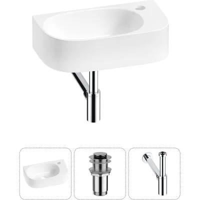 Комплект Wellsee 3 в 1 Lavinia Boho Bathroom Sink накладная/подвесная раковина 40x22 см 20216305R