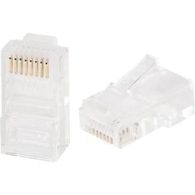 Разъем RJ45 без экрана, с толщиной изоляции до 1.05 мм, упаковка 100 шт. Advant ADV5e-RJ45