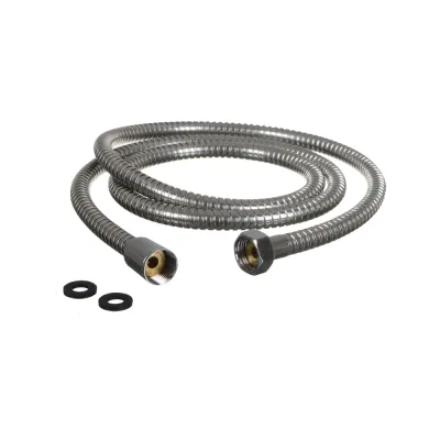 Шланг для душа Melodia della vita STANDART M22x1/2 конус, нержавеющая сталь, 14 мм, 175 см, двойной зажим, блистер 20353/MKP20353