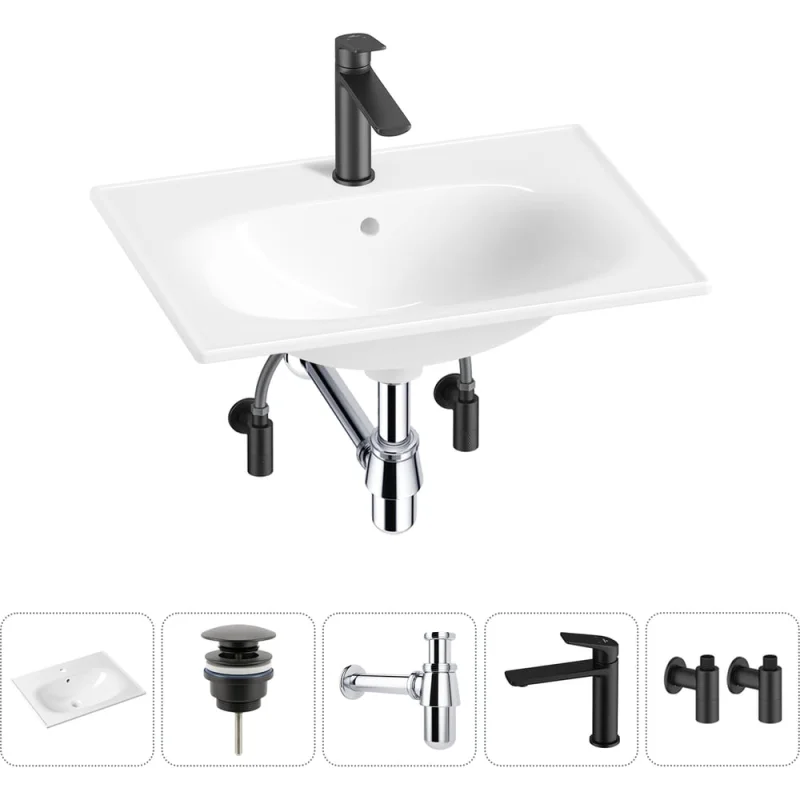 Врезная раковина для ванной Lavinia Boho комнаты Bathroom Sink в наборе 5 в 1 20217636R