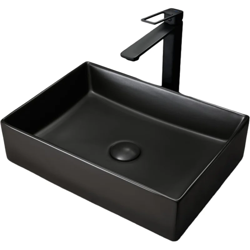 Раковина Gid Bm1204 накладная, черная матовая, 45x32x11 53360