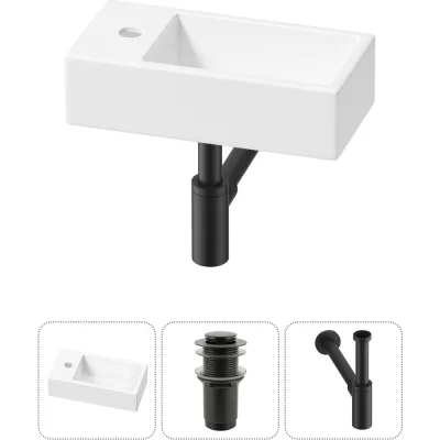 Комплект Wellsee 3 в 1 Lavinia Boho Bathroom Sink накладная/подвесная раковина 40x20 см 20215998R