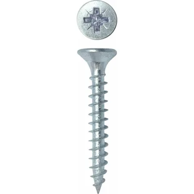 Универсальный саморез Rizzel Pz 3,5x25 белый цинк 16000 шт 00-00464280