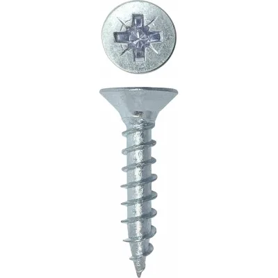 Универсальный саморез Rizzel Pz 4,0x20 белый цинк 15000 шт 00-00464261