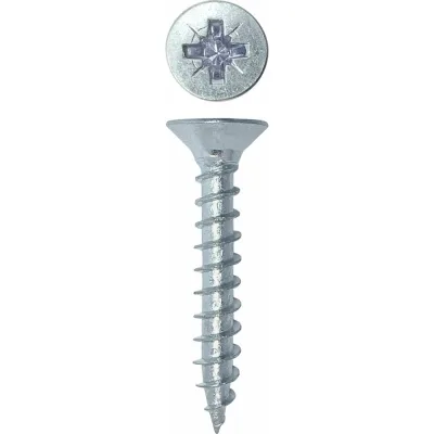 Универсальный саморез Rizzel Pz 4,0x25 белый цинк 12000 шт 00-00464258