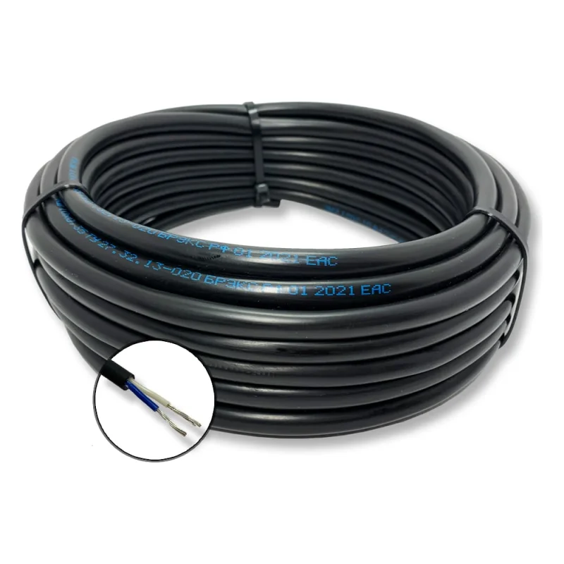 Монтажный кабель МКШнг(А)-LS ПРОВОДНИК 2x0.75 мм2, 2м OZ115655L2