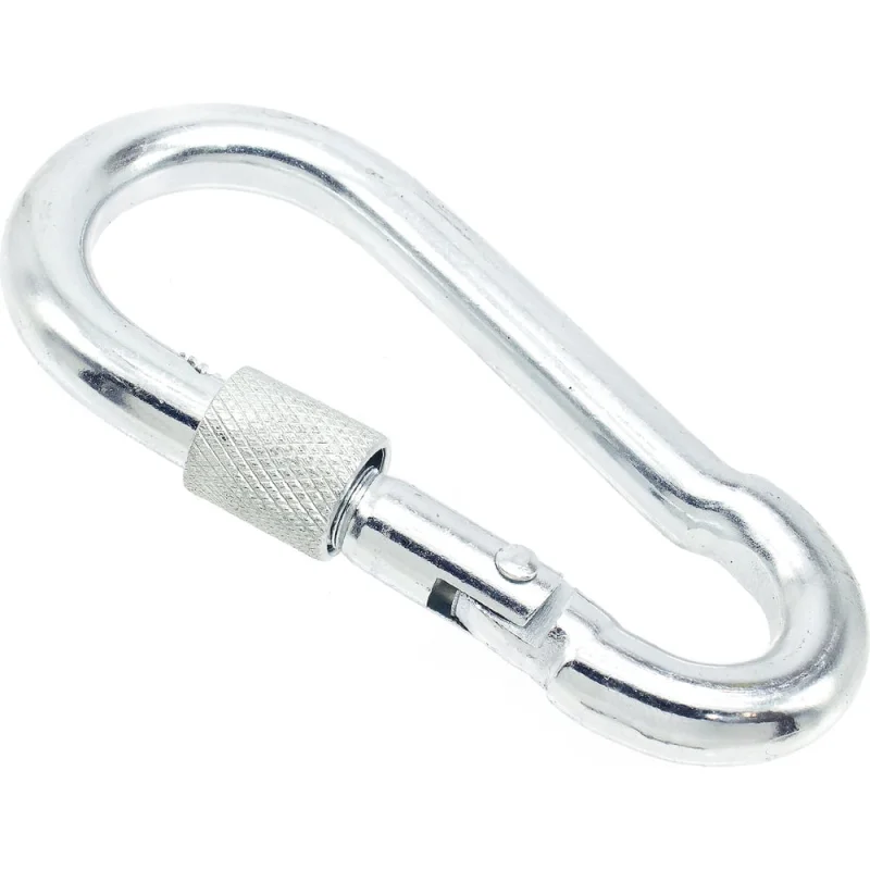 Карабины с муфтой BOWT 9 мм, оцинкованные, DIN 5299d, 6 шт. B03534