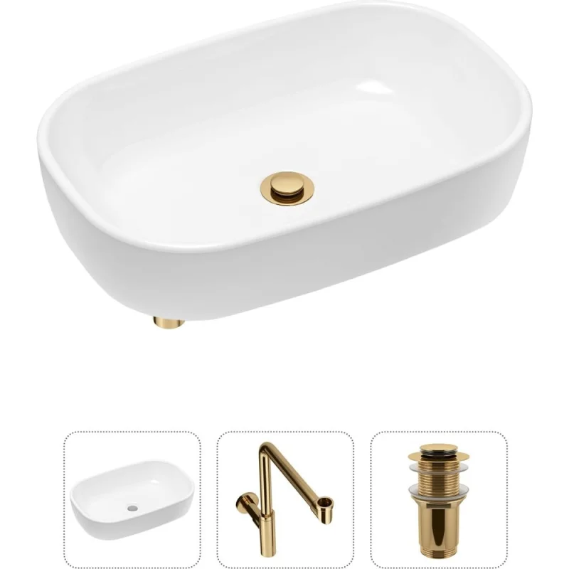 Накладная раковина для ванной Lavinia Boho Bathroom Sink в комплекте 3 в 1 21520049