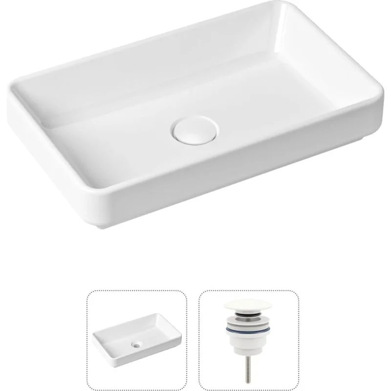 Накладная раковина для ванной Lavinia Boho Bathroom Sink Slim в комплекте 2 в 1 21520817