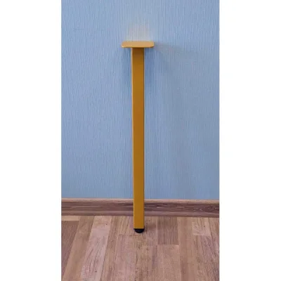 Опора-ножка для стола регулируемая металлическая, 750 мм, 40x20 мм, золотая, барная, Лофт, 1 шт Parallax Параллакс 1lg4020075-ОР