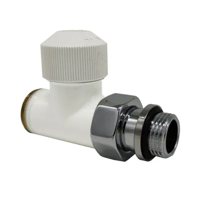 Прямой клапан SR Rubinetterie Tondera термостатический 1/2"х3/4" Е, цвет черный 0635-1500VCES