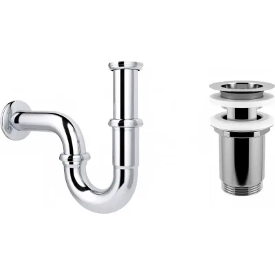 Сифон для раковины с выпуском Wellsee Drainage Systemв наборе 2 в 1 182102004