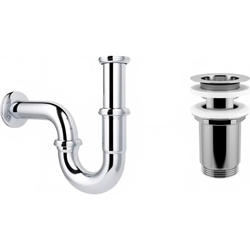 Сифон для раковины с выпуском Wellsee Drainage Systemв наборе 2 в 1 182102004