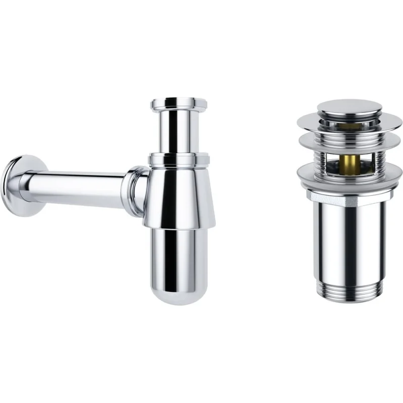 Сифон для раковины с донным клапаном Wellsee Drainage System 182103001
