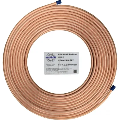 Труба медная Refprom 1/4" (6,35х0,67) бухта 15м 2465 002465