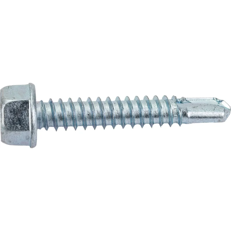 Саморез ZAMETAL 6,3x38 со сверлом и шестигранн. головкой, DIN 7504K, оц., уп. 200 шт. ZA081641