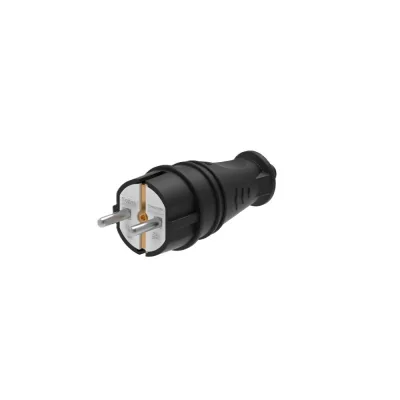Вилка Systeme Electric MultiSet с заземлением 16 А 250 В IP44 черная (MST4001BK)