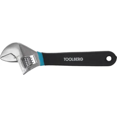 Разводной ключ Toolberg 6-150 мм, хромированный, обрезиненная ручка 90003055460
