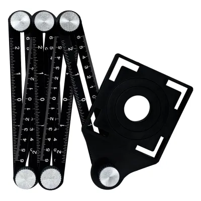 Линейка-шаблон vertextools для переноса отверстий на плитку 6 секций по 12см 3043-6-12