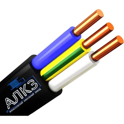Силовой кабель ВВГ-Пнг(A)-LS АлКЗ 3x6 -0,66 (40м) гост VVG-LS-P 3x6-40