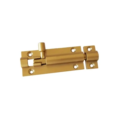 Шпингалет Trodos zy-711b без пружины, l90, золото, матовый 205078