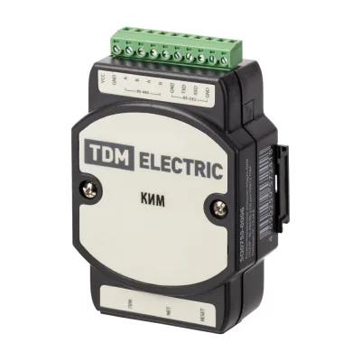 Коммуникационный интернет-модуль TDM ELECTRIC КИМ (TCP/IP - RS-485/RS-232) для ПЛК12 SQ0750-0006